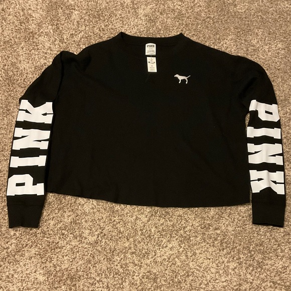 PINK Victoria's Secret Tops - Pink Victoria’s Secret waffle knit long sleeve top